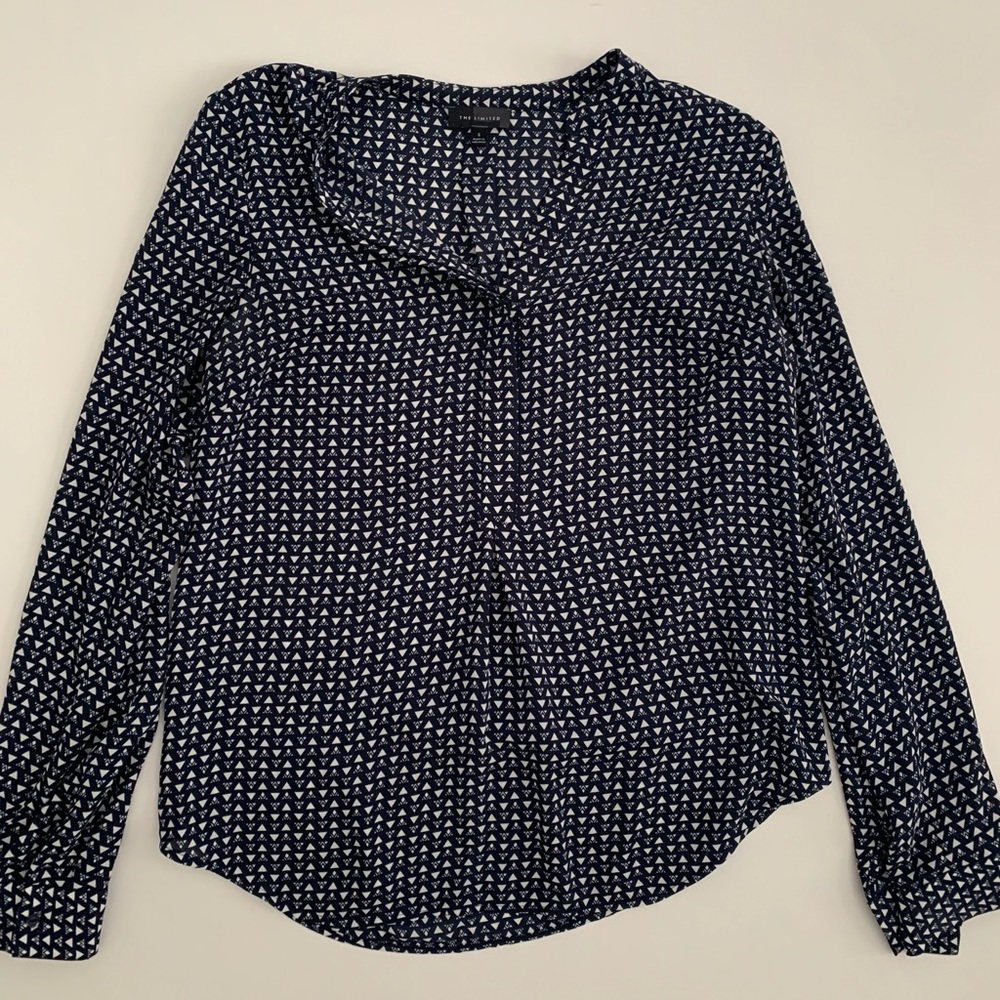 The Limited Navy Patterned Shirt